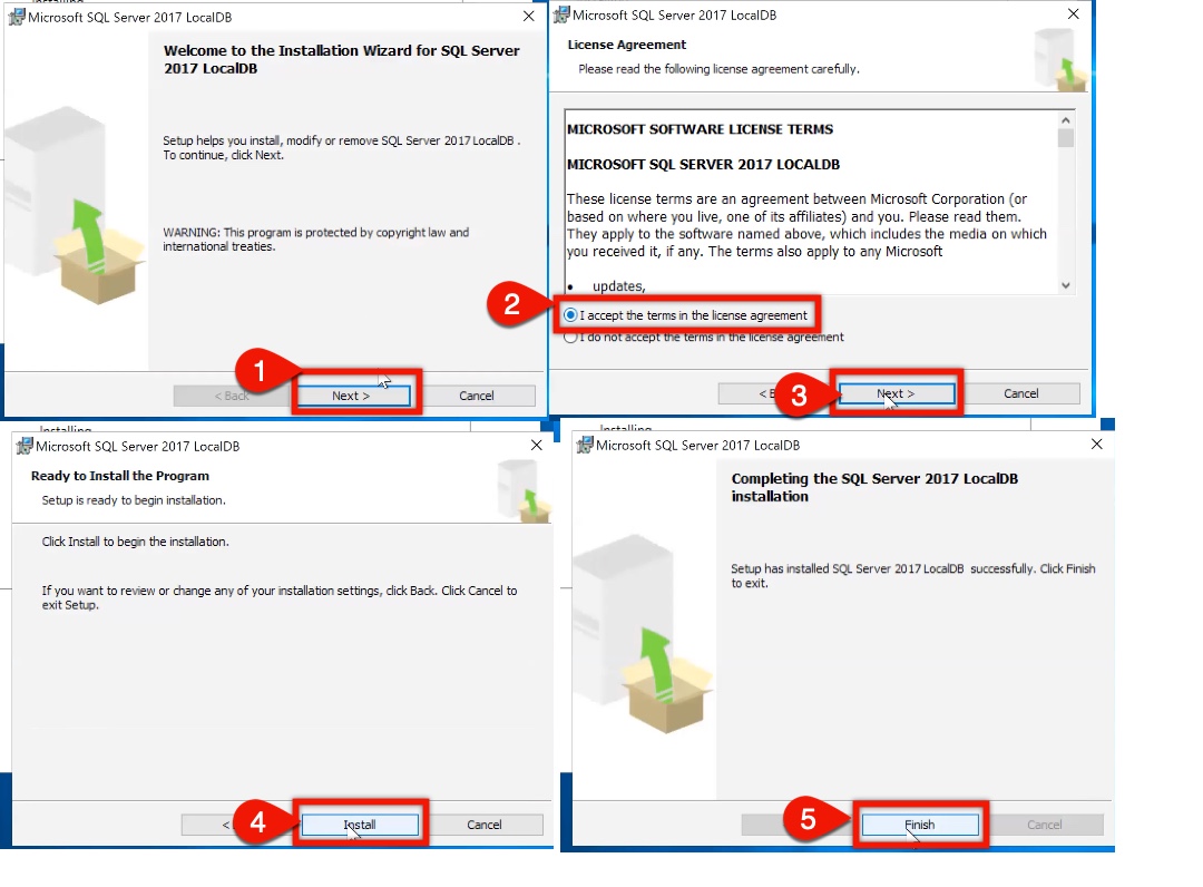 SQL Server LocalDB installation