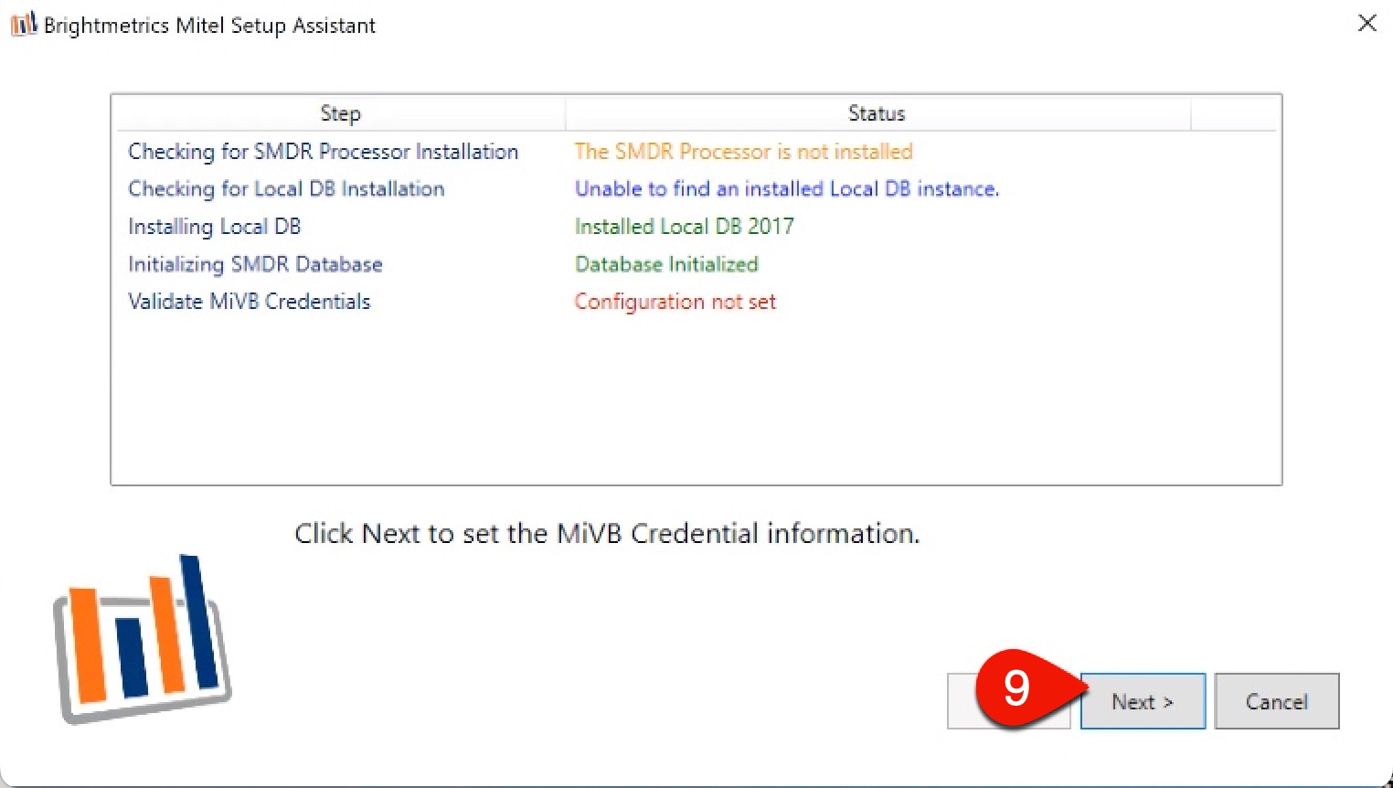 MiVB credential information step