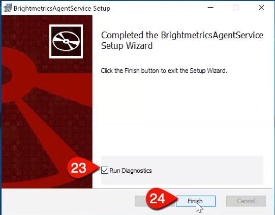 Run diagnostics step