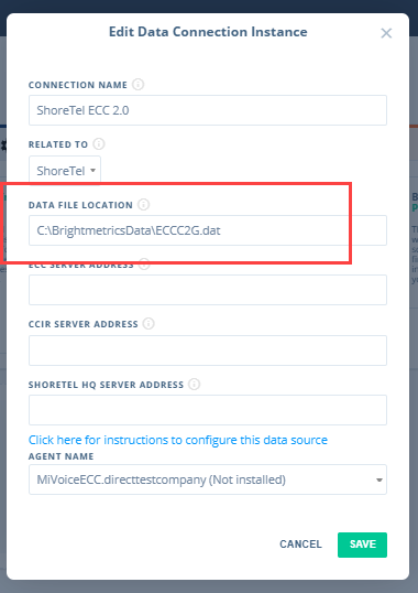 CCIR address fields blank