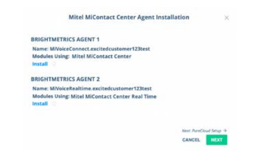 Agent installation links