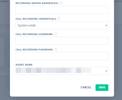 System-wide credentials screen