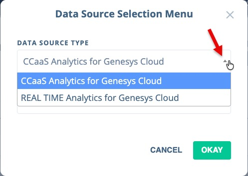 Data Source Type dropdown showing Summary and Real Time options