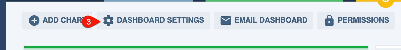 Dashboard Settings button