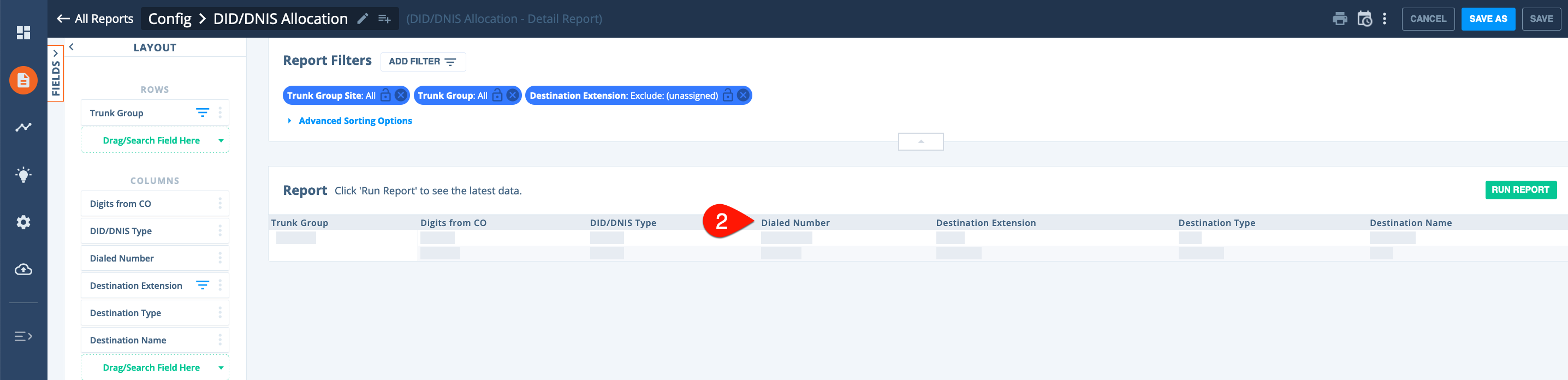 DNIS mapping example